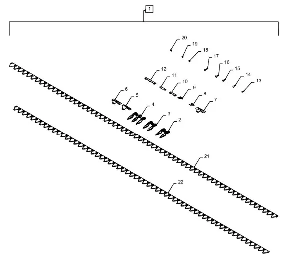 48045236 - блок подрезающих ножей