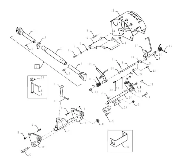 87597361 - Тяга с стыковочными элементами