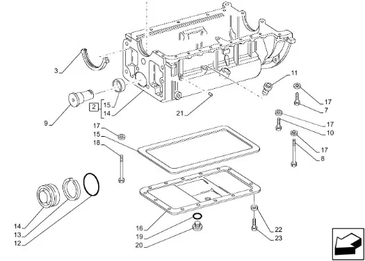 87736776 - Поддон ДВС TD5.110/JX110