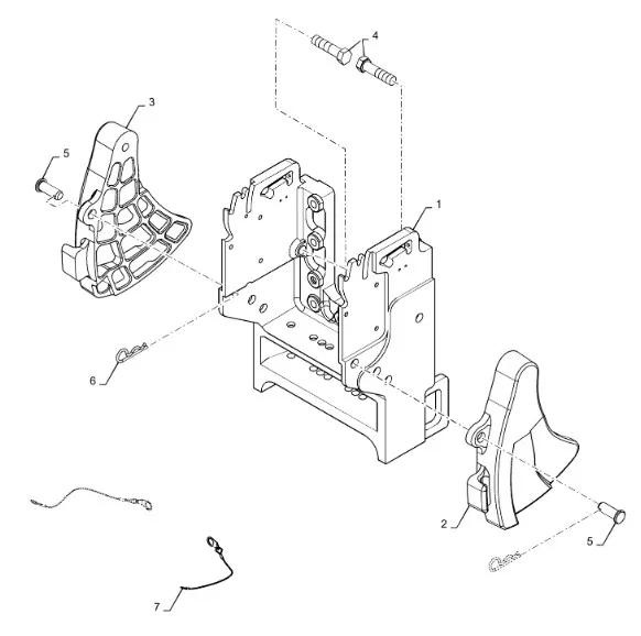 293792A5 - Кронштейн правый (21мм отв.) нав. зад. TGT8./Mg.